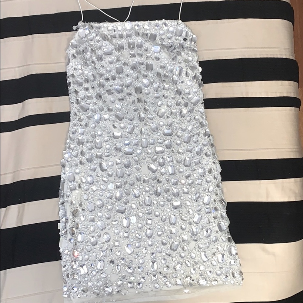 Gemstone Beaded Midi Dress